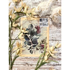 Botany Botanical Vintage Dictionary Wall Collage Picture Prints, Set of 6